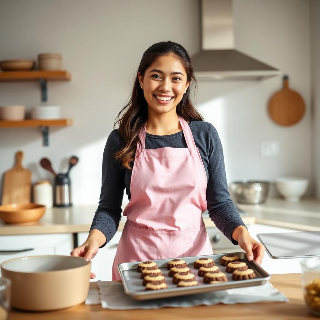 Emprendedora en su cocina